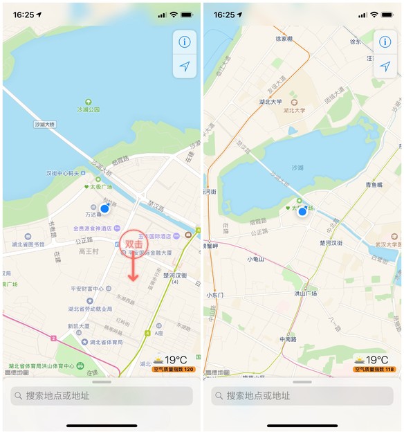缩放地图